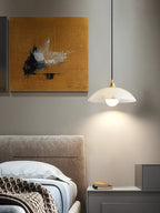 Ljomuvyd Individual Creativity Dome Alabaster Pendant Light