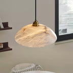 Ljomuvyd Individual Creativity Dome Alabaster Pendant Light
