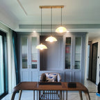 Ljomuvyd Individual Creativity Dome Alabaster Pendant Light
