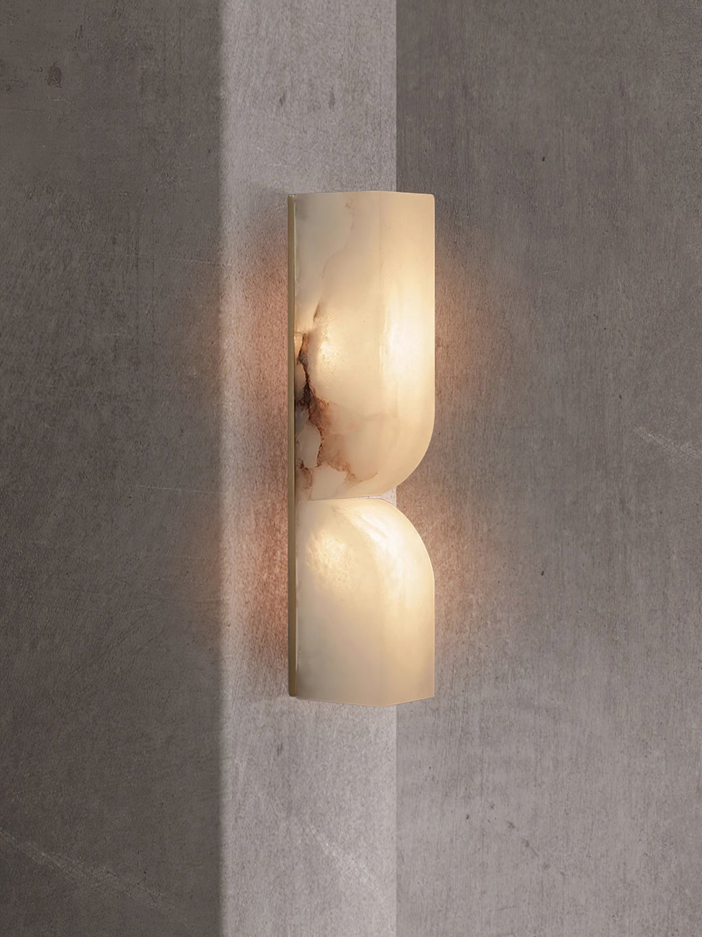 Lunaris Alabaster Rectangular Wall Lamp