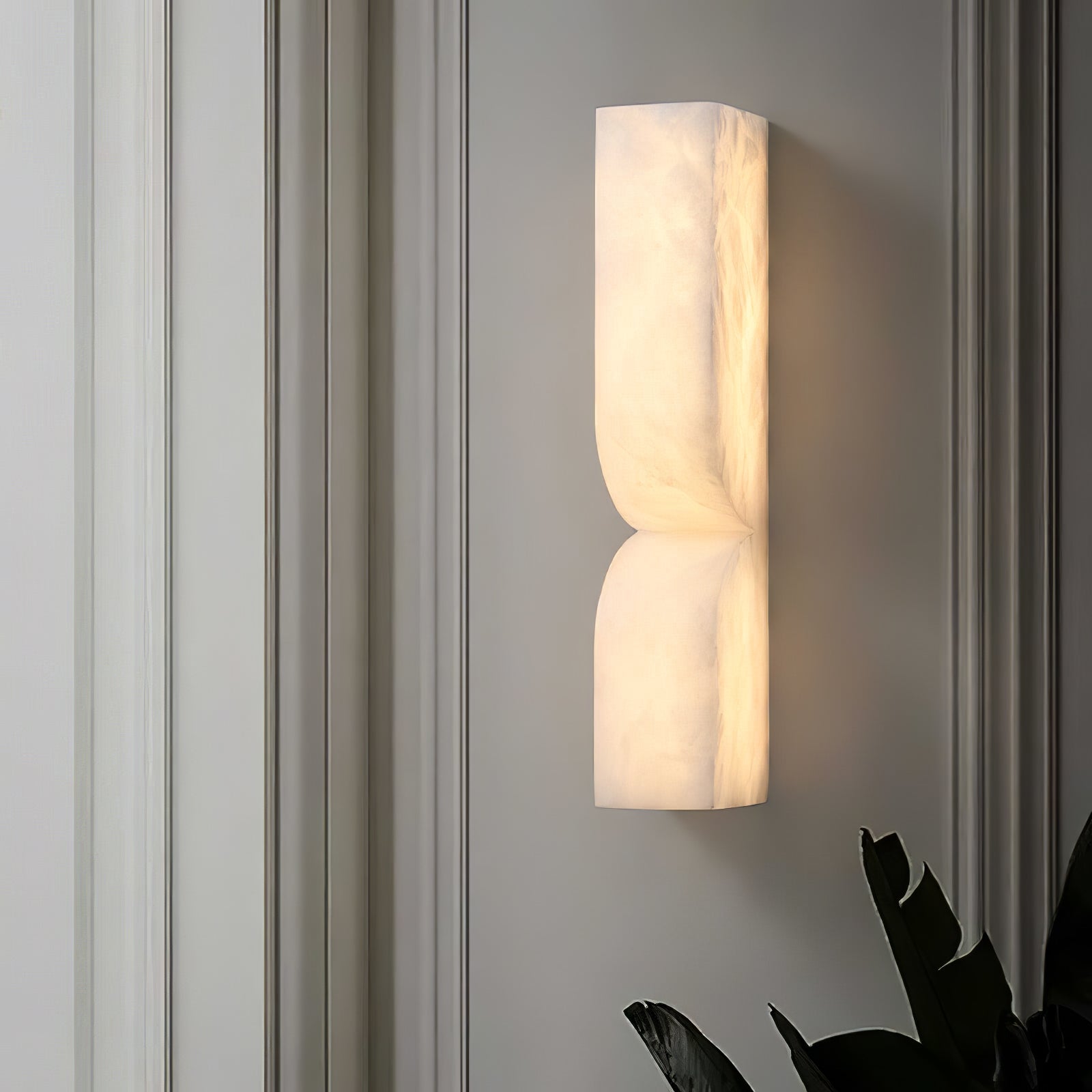 Lunaris Alabaster Rectangular Wall Lamp