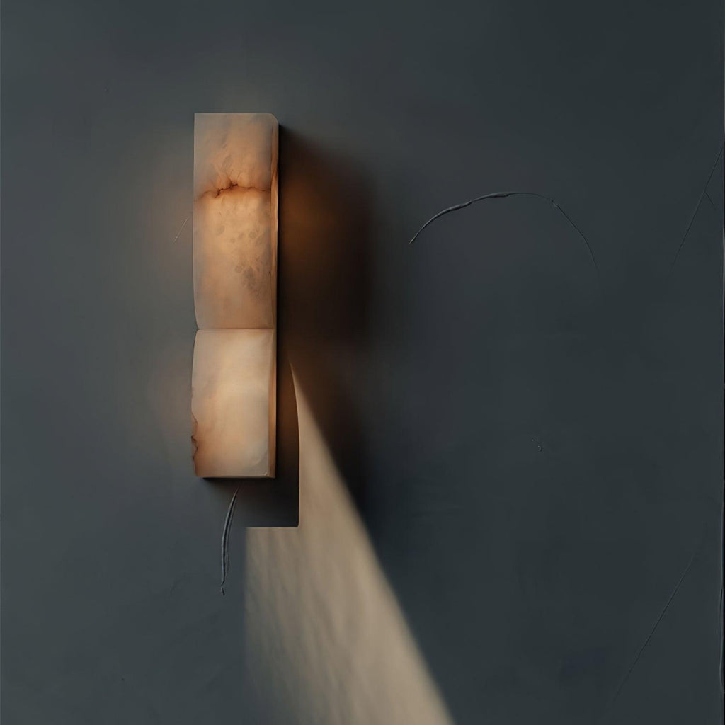 Lunaris Alabaster Rectangular Wall Lamp