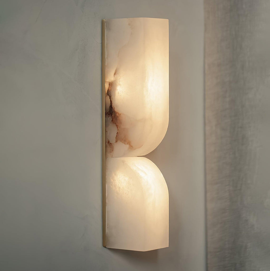 Lunaris Alabaster Rectangular Wall Lamp