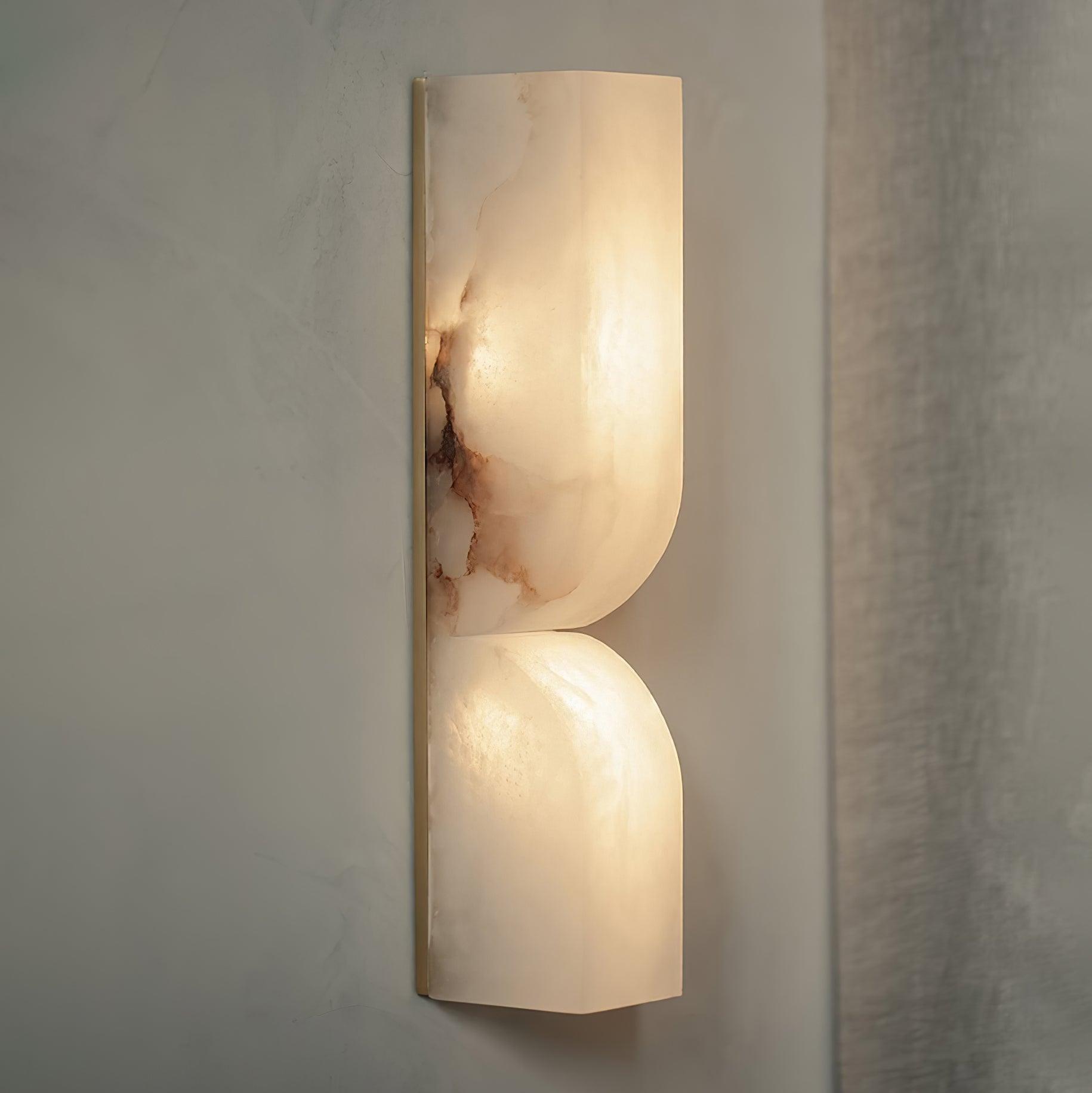 Lunaris Alabaster Rectangular Wall Lamp