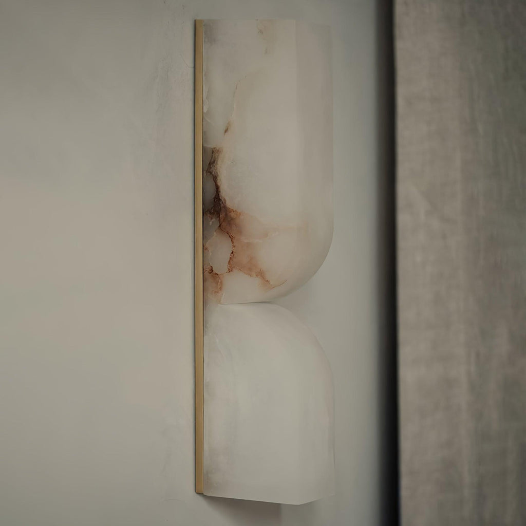 Lunaris Alabaster Rectangular Wall Lamp