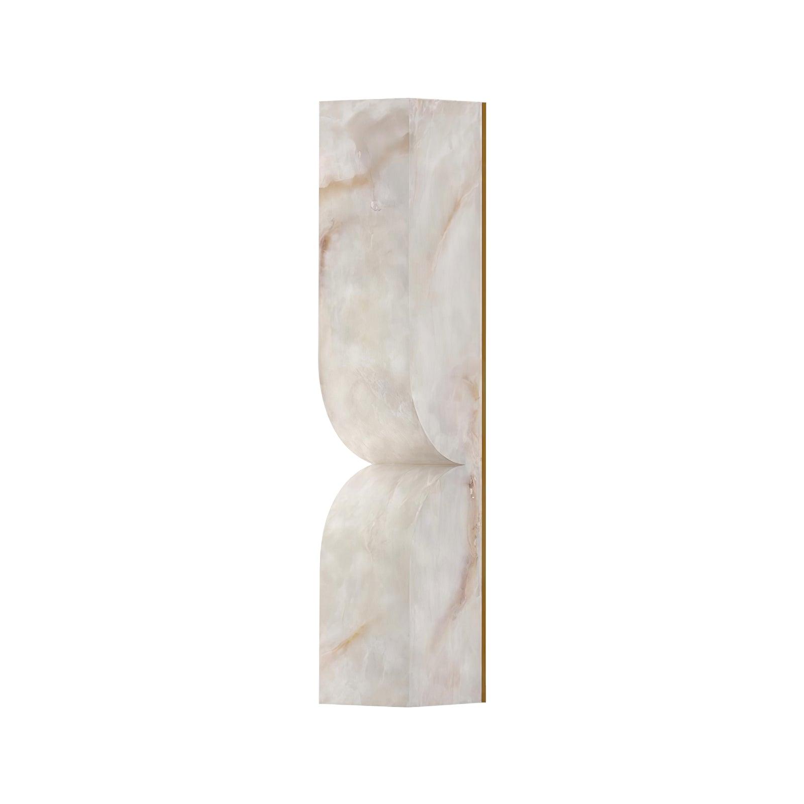 Lunaris Alabaster Rectangular Wall Lamp