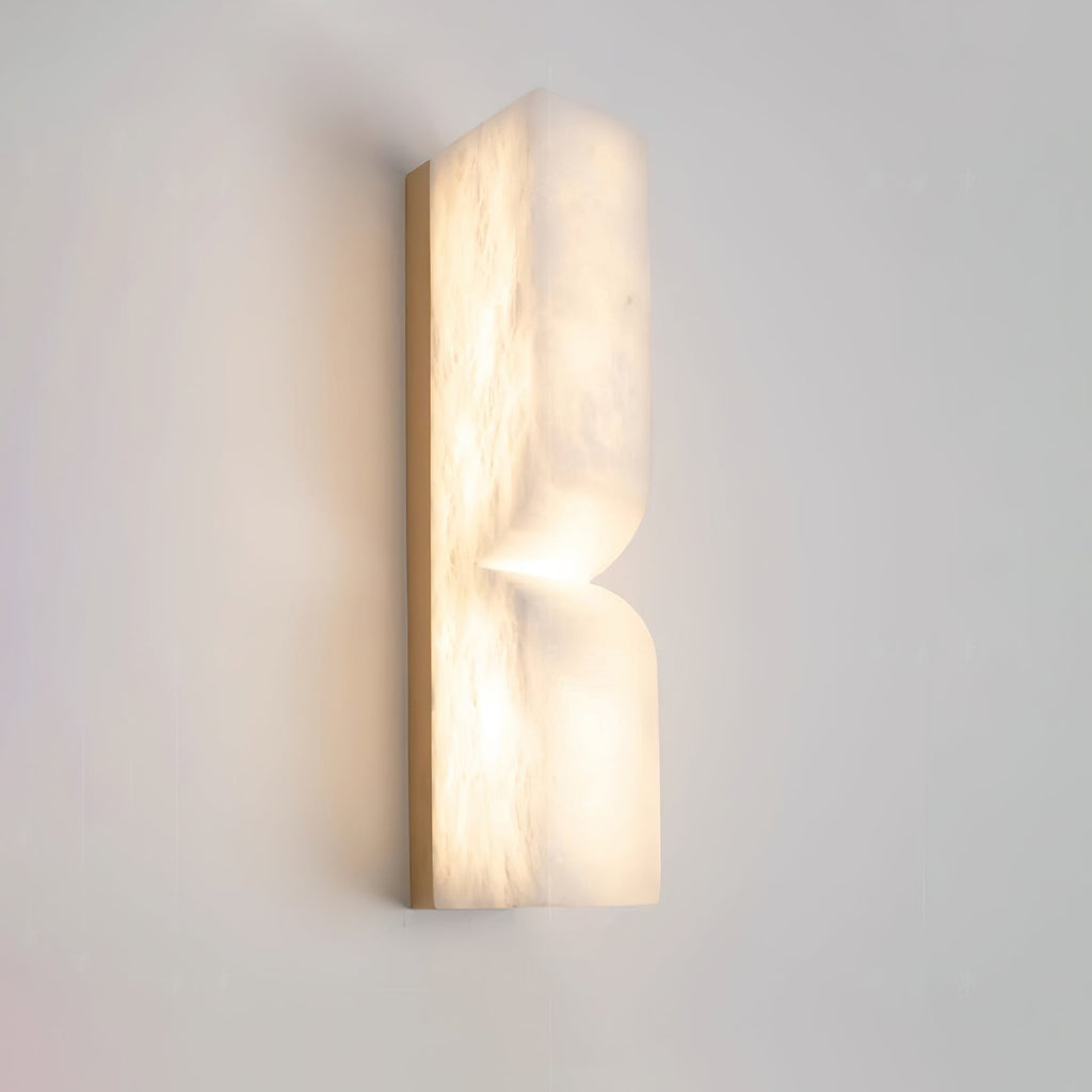 Lunaris Alabaster Rectangular Wall Lamp