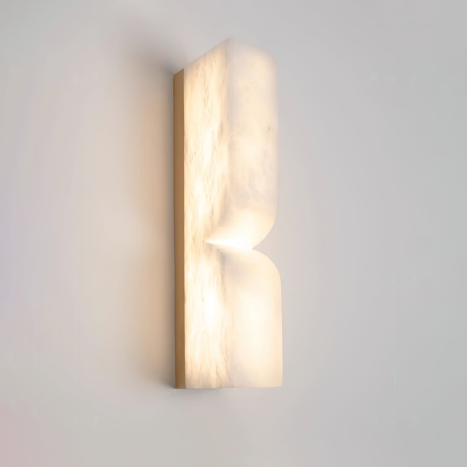 Lunaris Alabaster Rectangular Wall Lamp