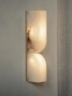 Lunaris Alabaster Rectangular Wall Lamp