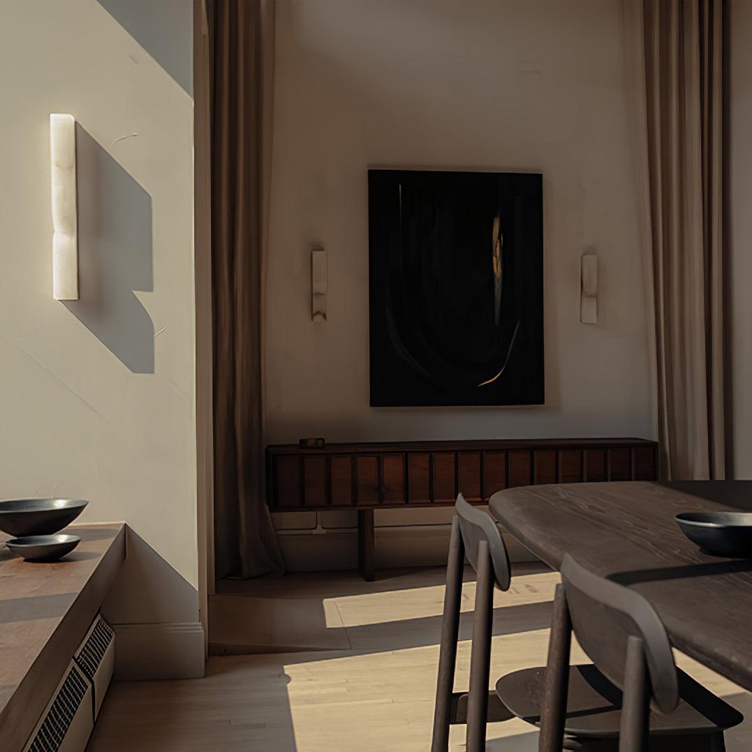 Lunaris Alabaster Rectangular Wall Lamp
