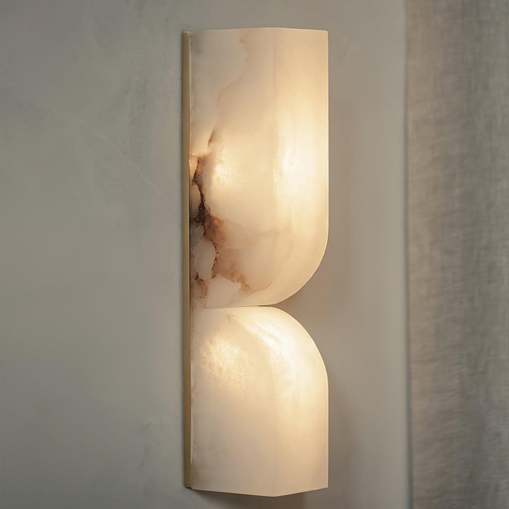 Lunaris Alabaster Rectangular Wall Lamp