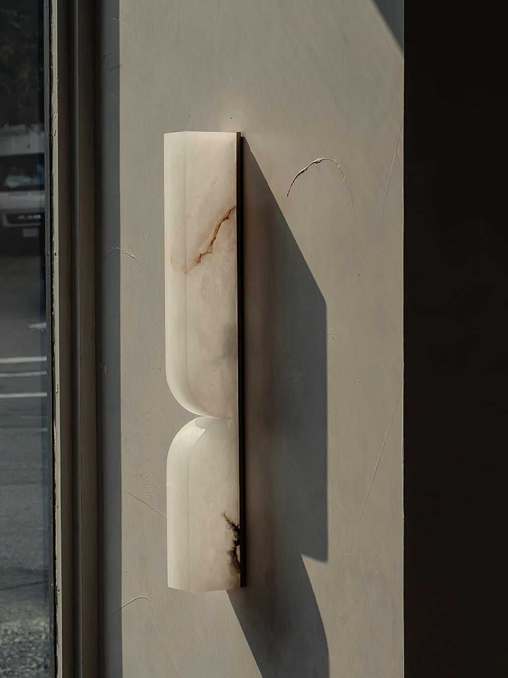 Lunaris Alabaster Rectangular Wall Lamp