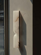 Lunaris Alabaster Rectangular Wall Lamp