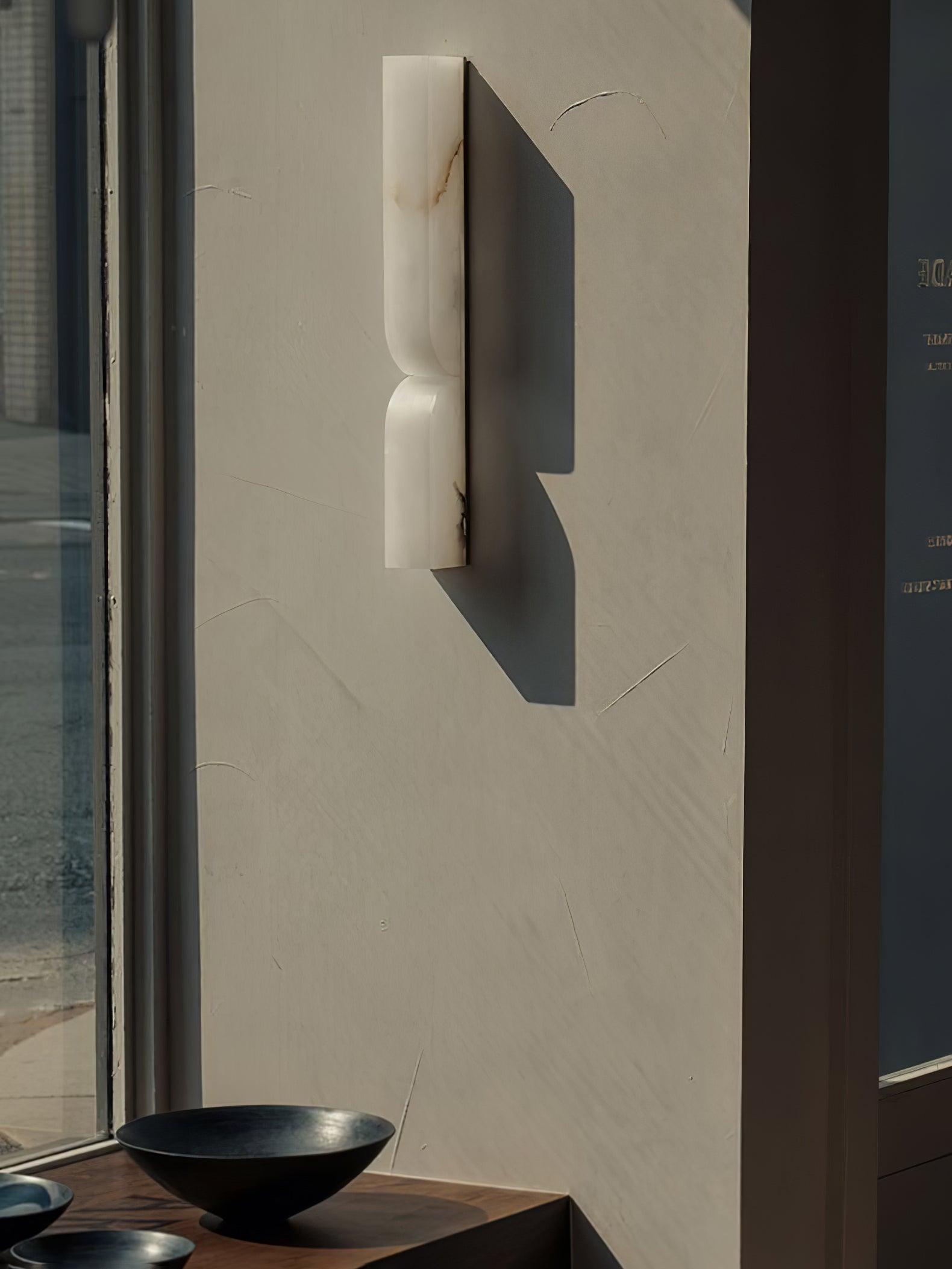 Lunaris Alabaster Rectangular Wall Lamp