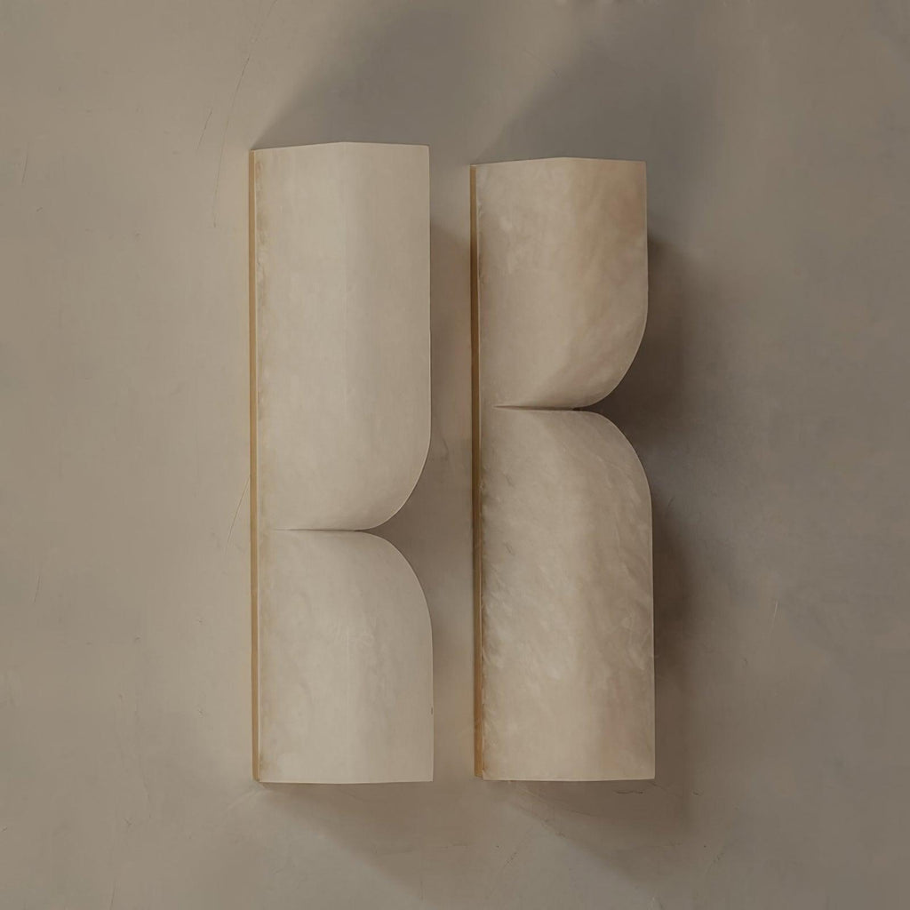 Lunaris Alabaster Rectangular Wall Lamp