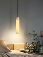 Kvennuvye Flute Modern Minimalist Alabaster Pendant Light