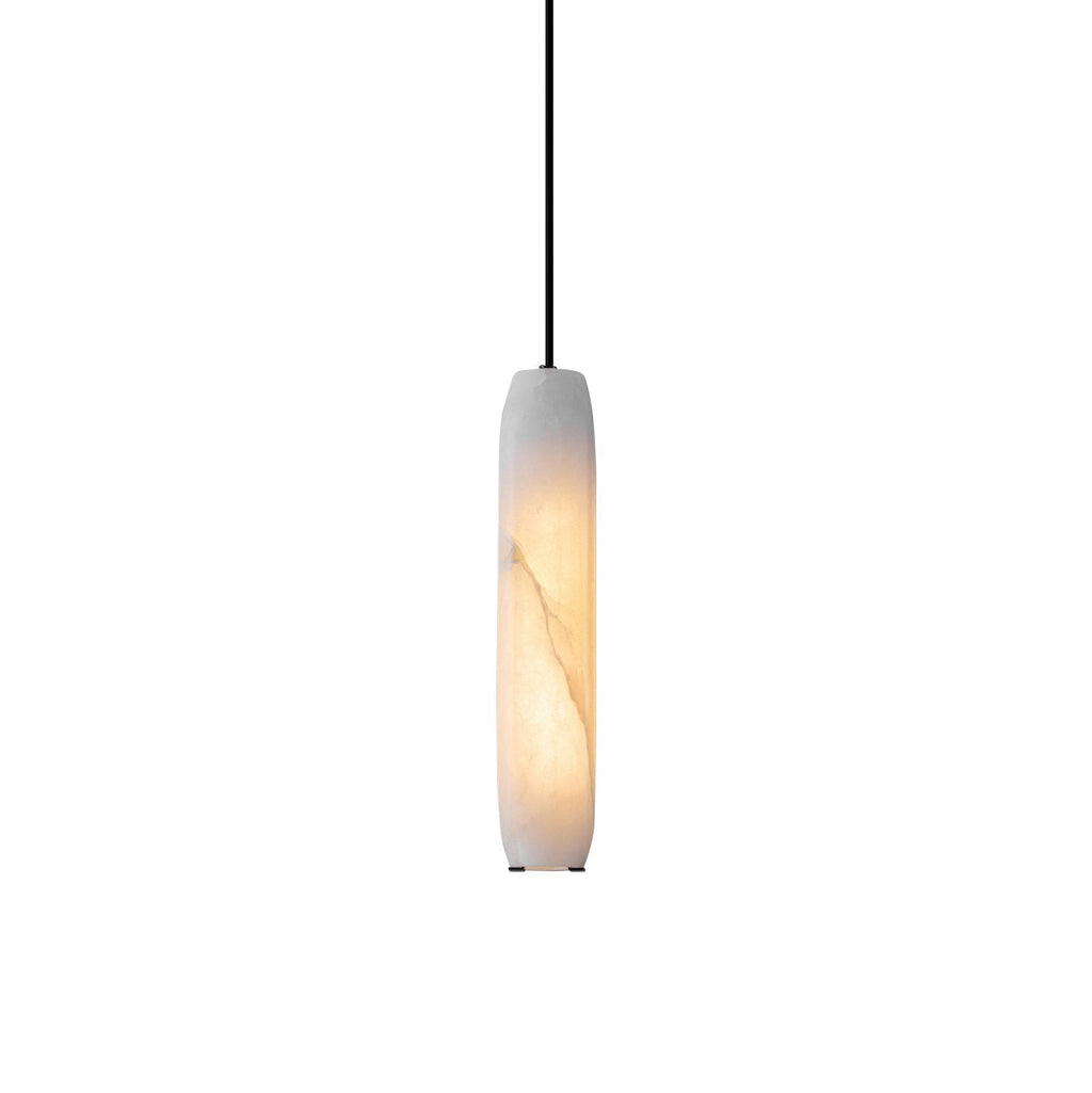Kvennuvye Flute Modern Minimalist Alabaster Pendant Light