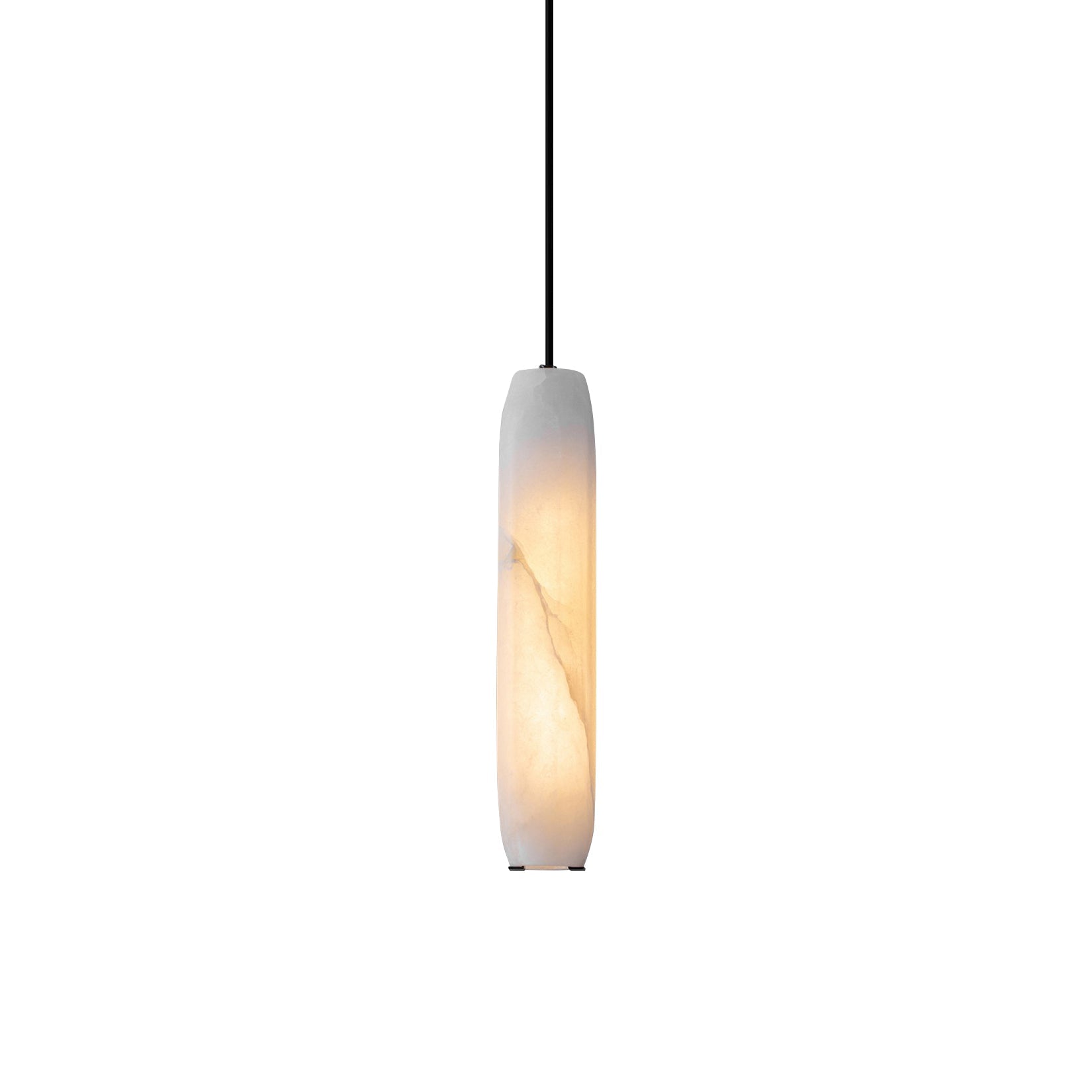 Kvennuvye Flute Modern Minimalist Alabaster Pendant Light