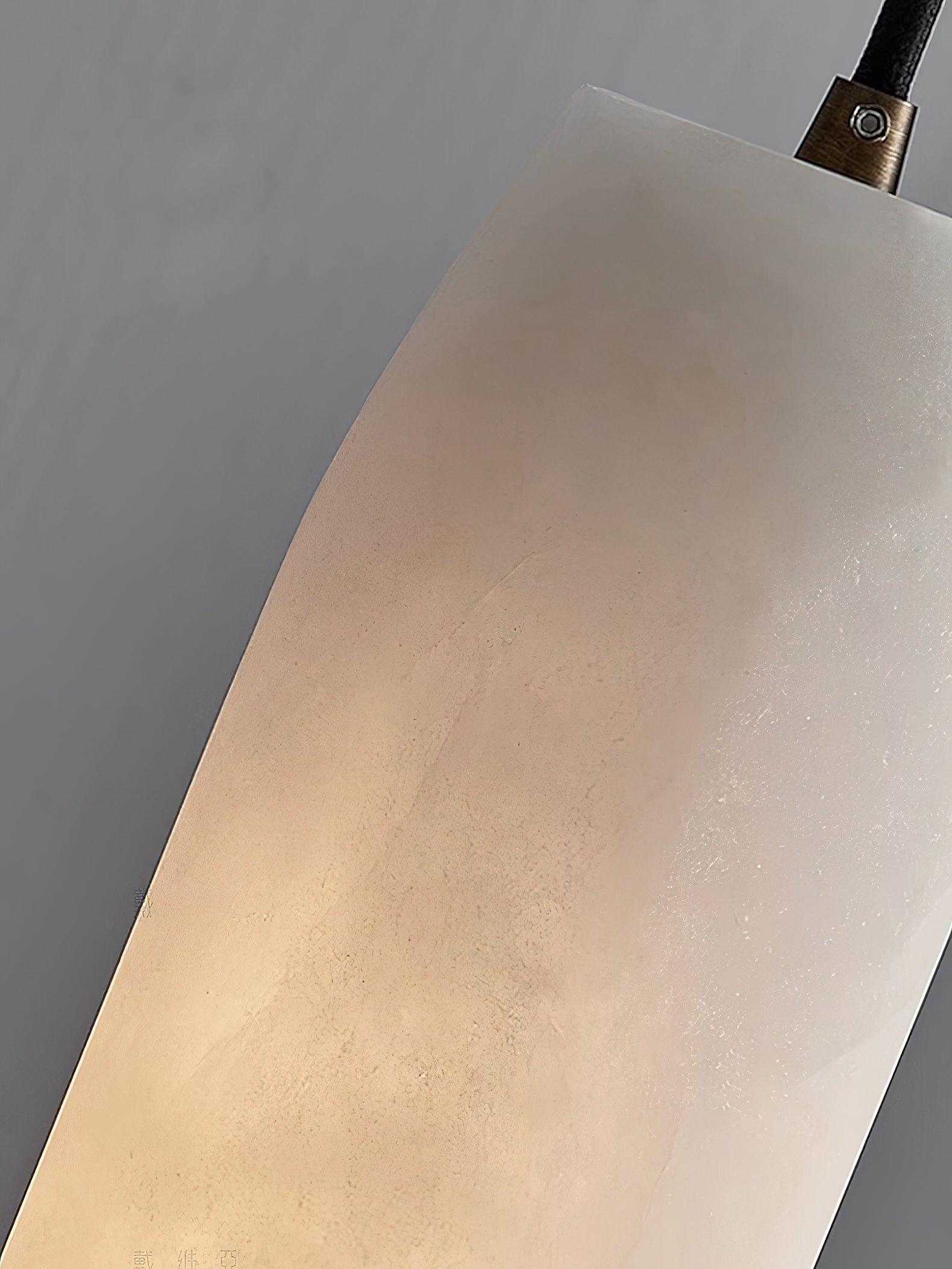 Kvennuvye Flute Modern Minimalist Alabaster Pendant Light