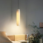Kvennuvye Flute Modern Minimalist Alabaster Pendant Light