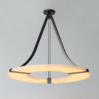 Althea Alabaster Ring Pendant Light Chandelier