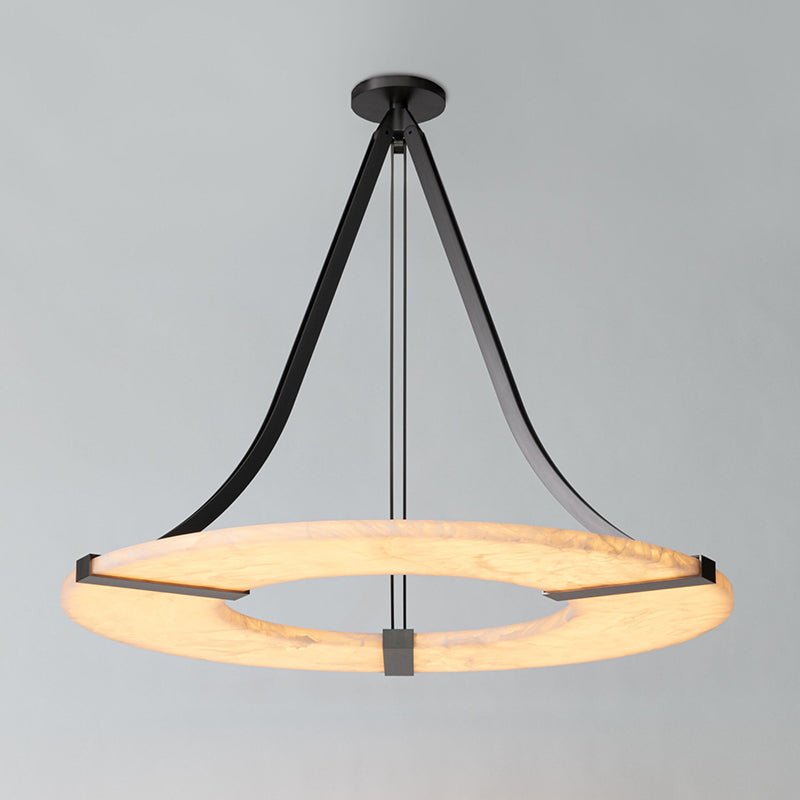 Althea Alabaster Ring Pendant Light Chandelier
