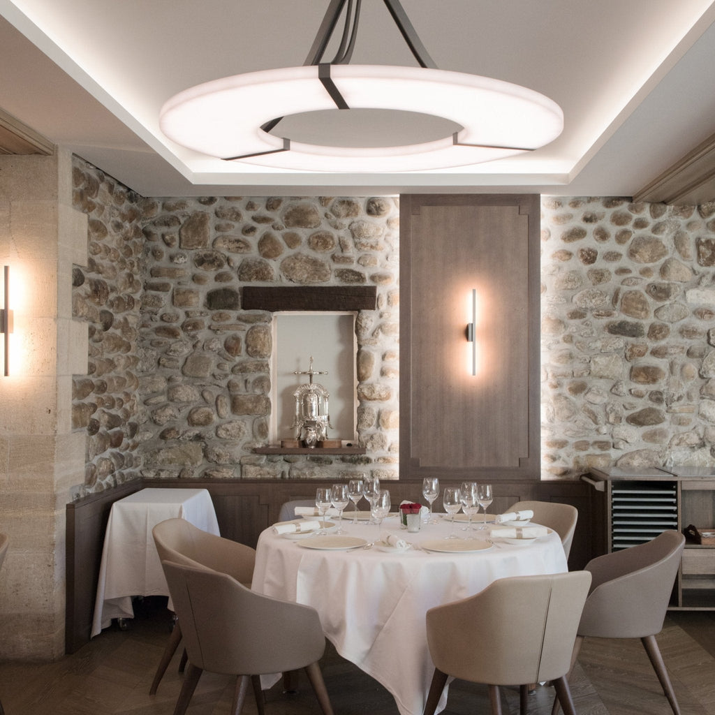 Althea Alabaster Ring Pendant Light Chandelier