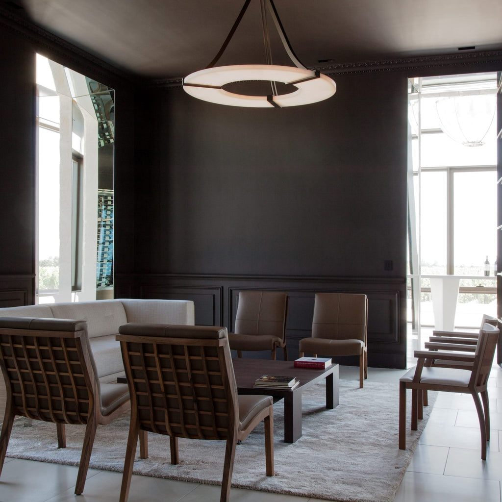Althea Alabaster Ring Pendant Light Chandelier