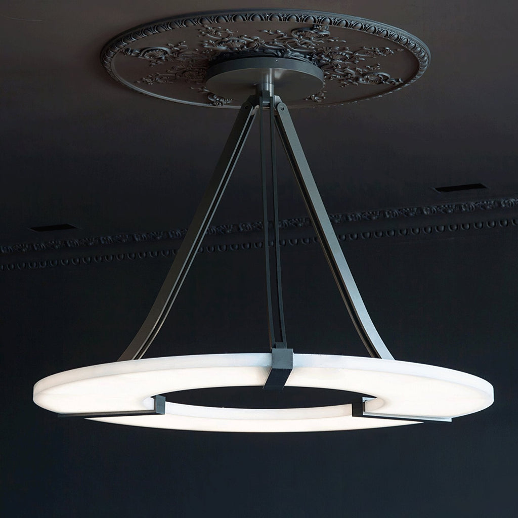 Althea Alabaster Ring Pendant Light Chandelier