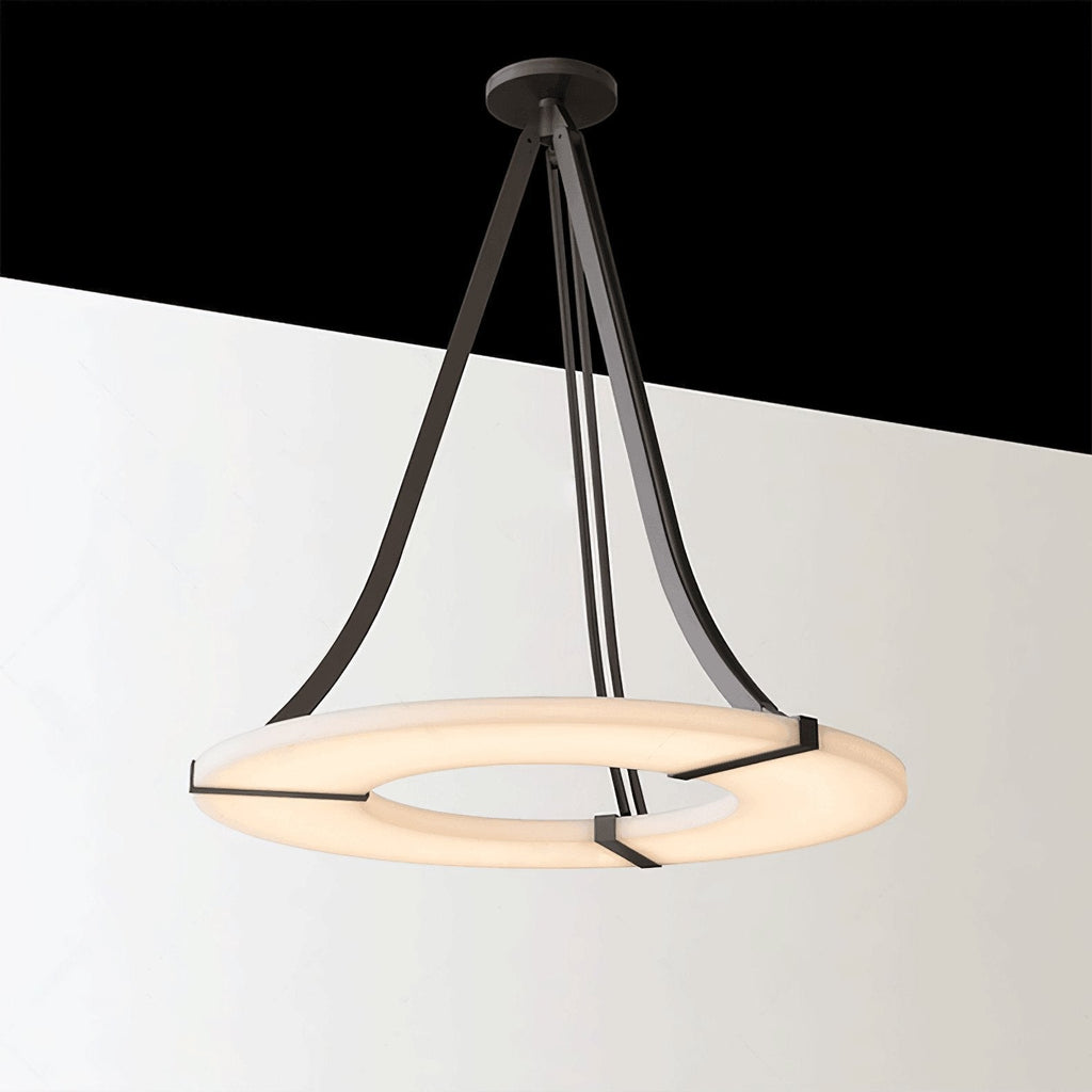 Althea Alabaster Ring Pendant Light Chandelier