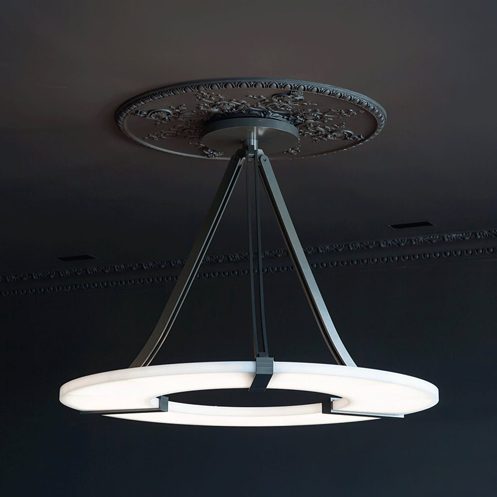 Althea Alabaster Ring Pendant Light Chandelier