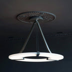 Althea Alabaster Ring Pendant Light Chandelier