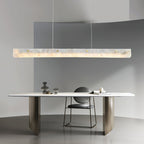 Ljomuvye LED Modern Linear Alabaster Pendant Light