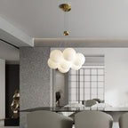 Norduvyd  Alabaster   Cluster Lunar  Chandelier