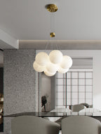 Norduvyd  Alabaster   Cluster Lunar  Chandelier