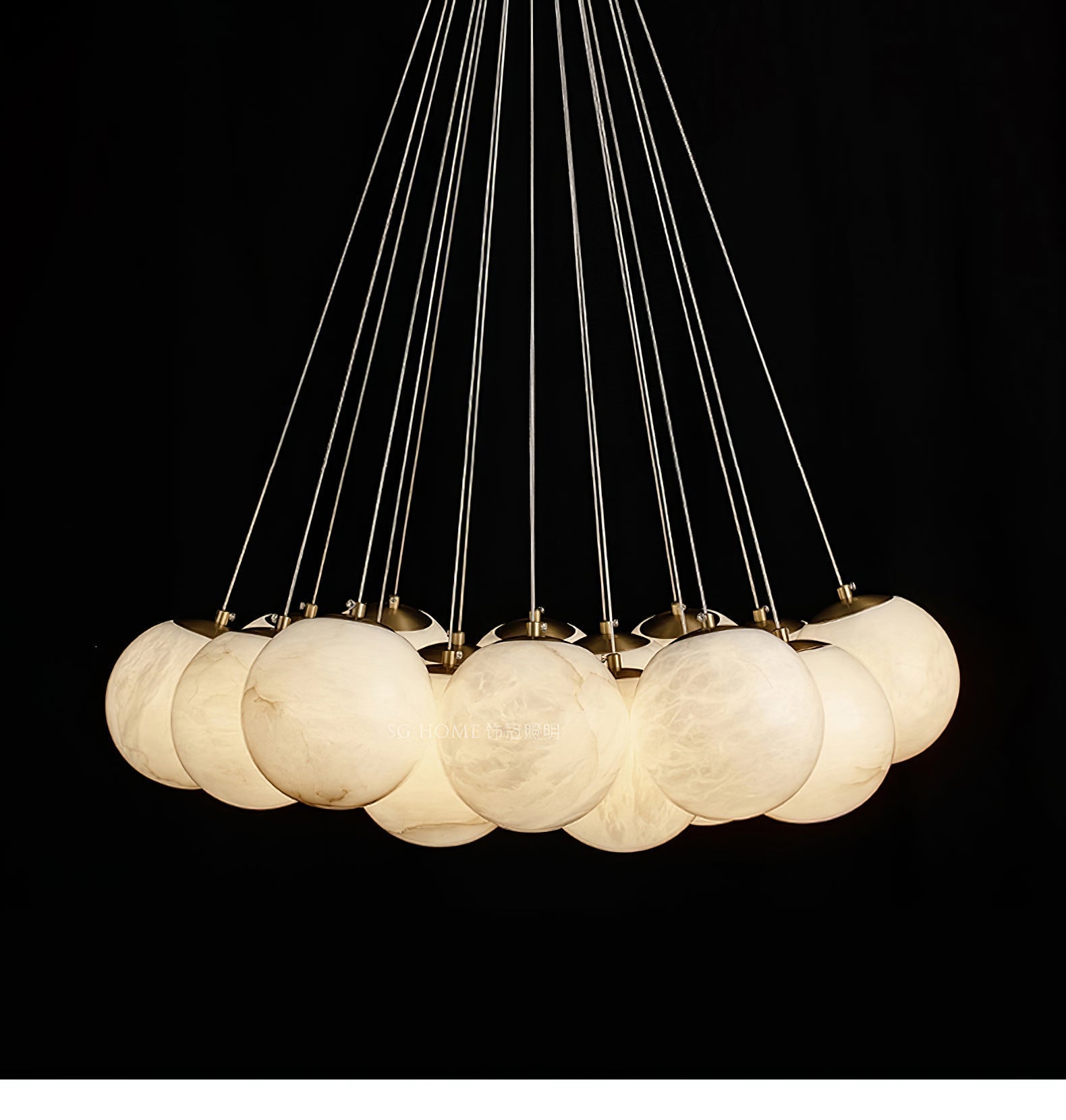 Zovenila Alabaster Chandelier