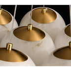Norduvyd  Alabaster   Cluster Lunar  Chandelier