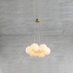 Norduvyd  Alabaster   Cluster Lunar  Chandelier