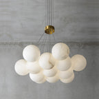 Norduvyd  Alabaster   Cluster Lunar  Chandelier