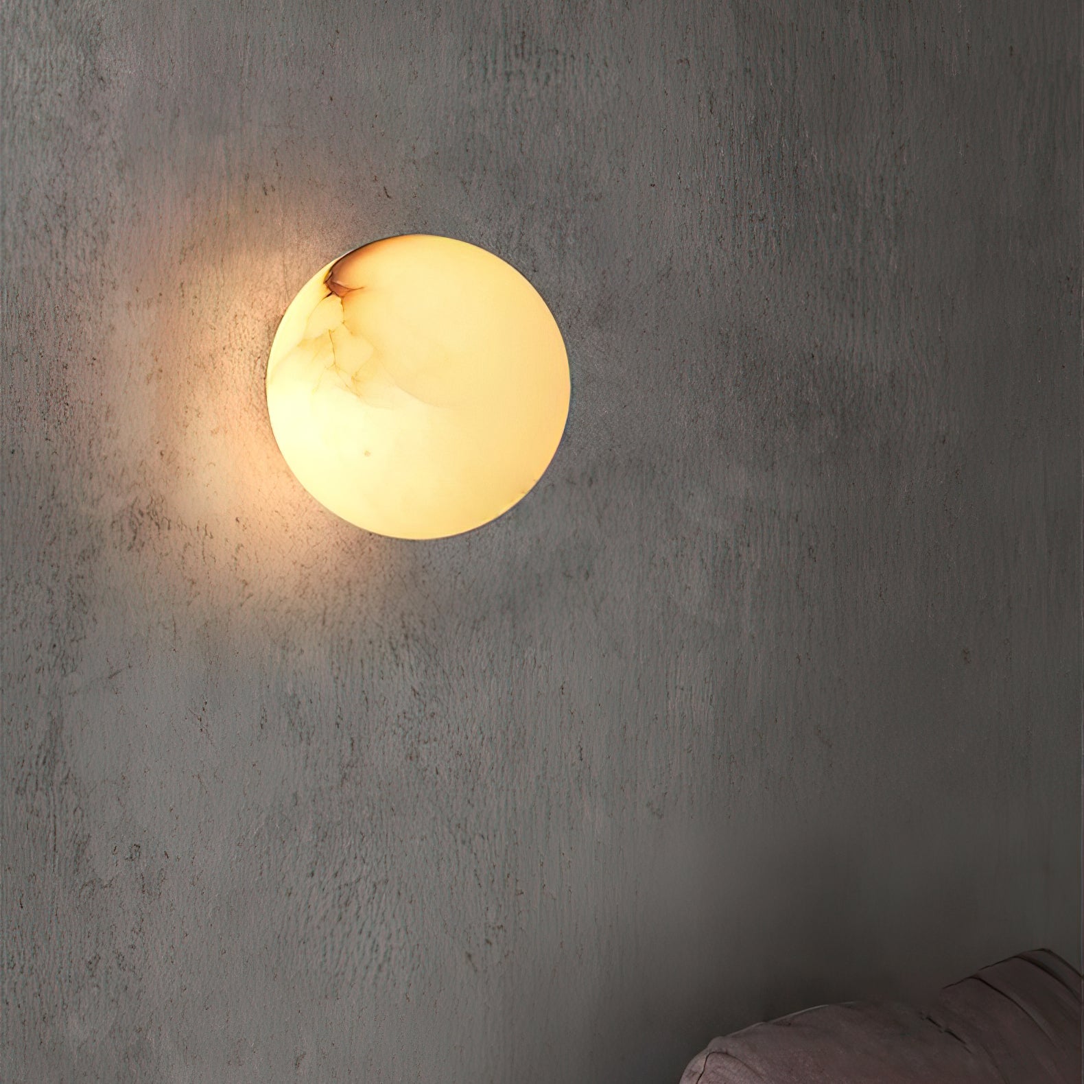 Kristy Alabaster Mini Orb Wall Lamp