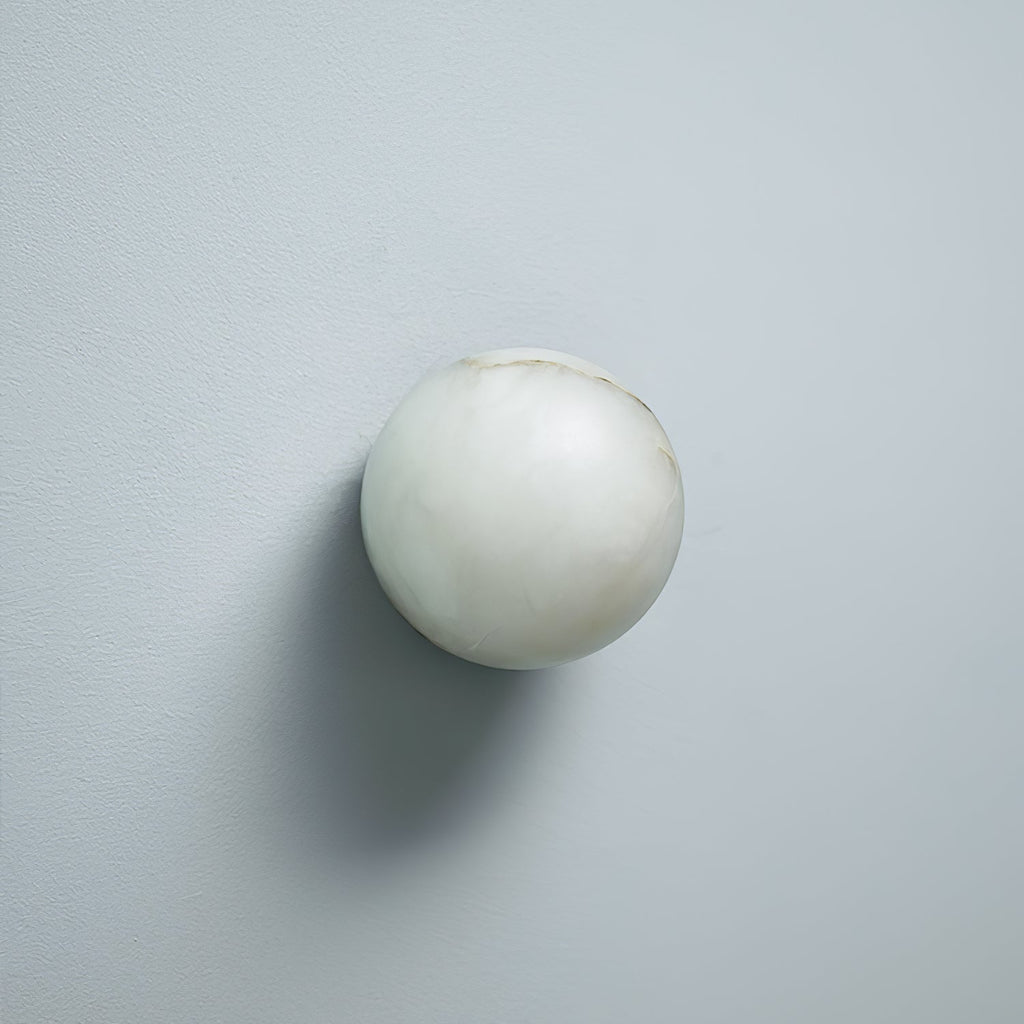 Kristy Alabaster Mini Orb Wall Lamp