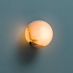 Vevinir Alabaster Globe Wall Light