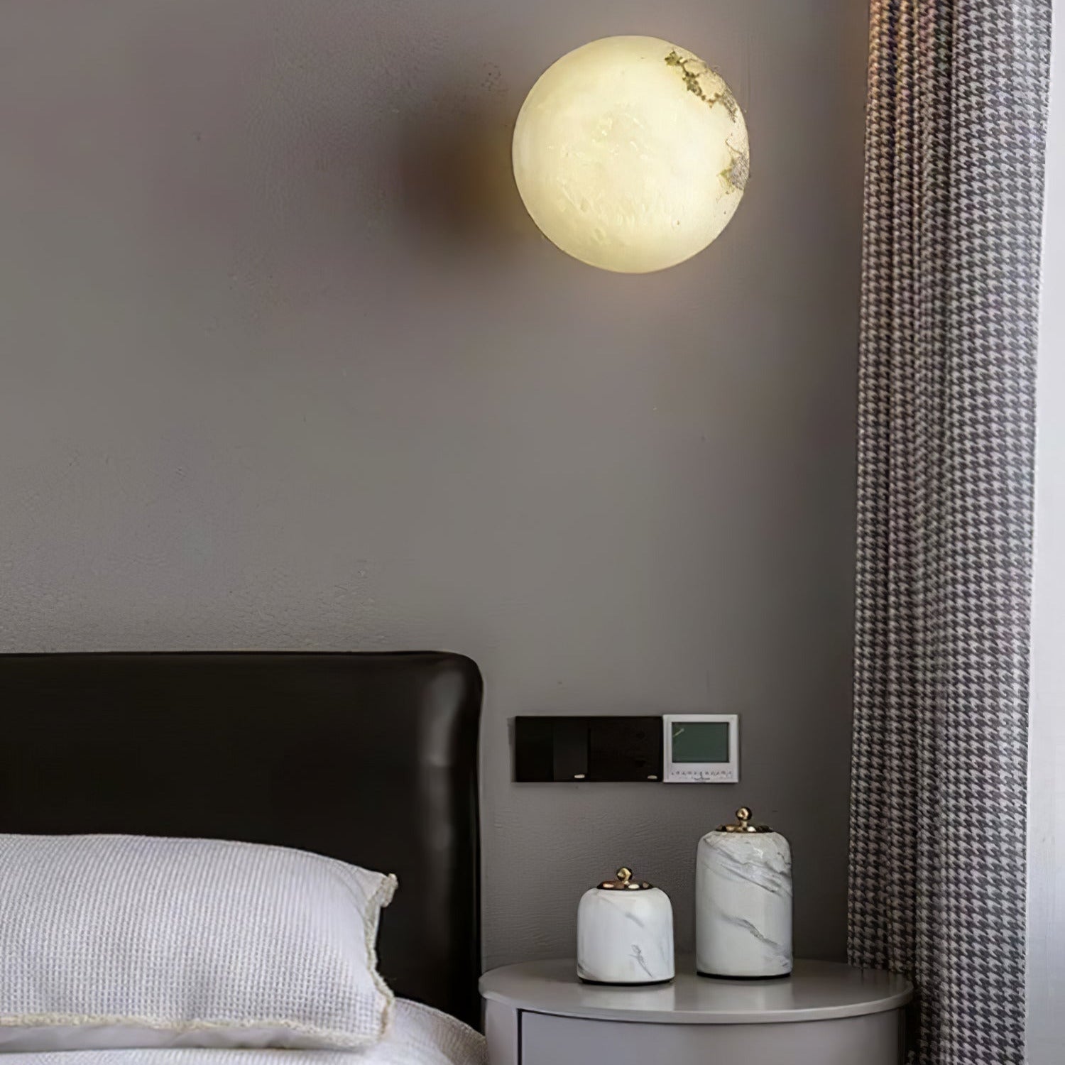 Kristy Alabaster Mini Orb Wall Lamp