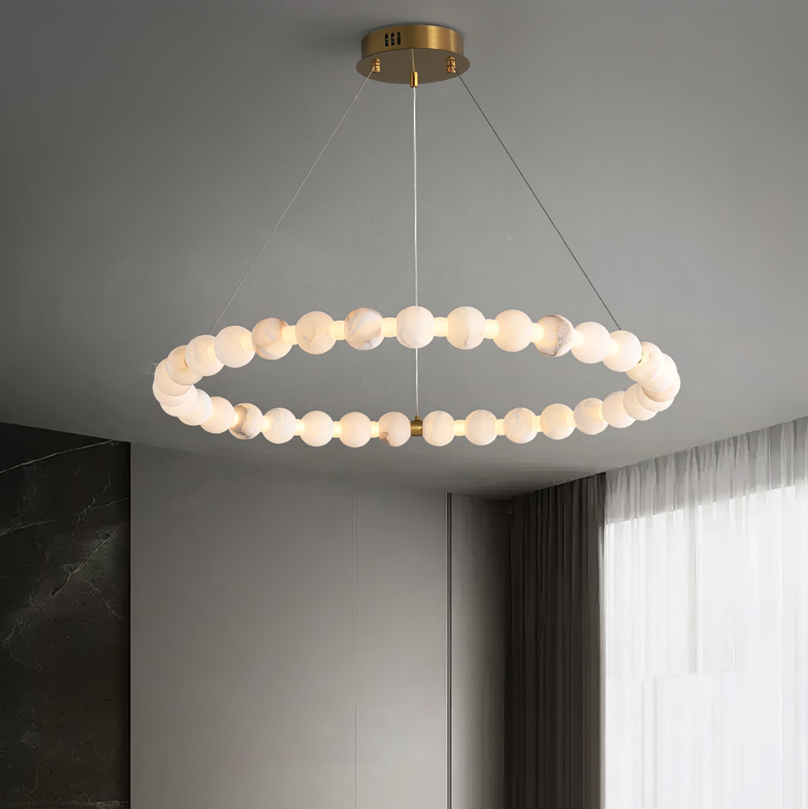 Orion Modern Alabaster Pendant Light