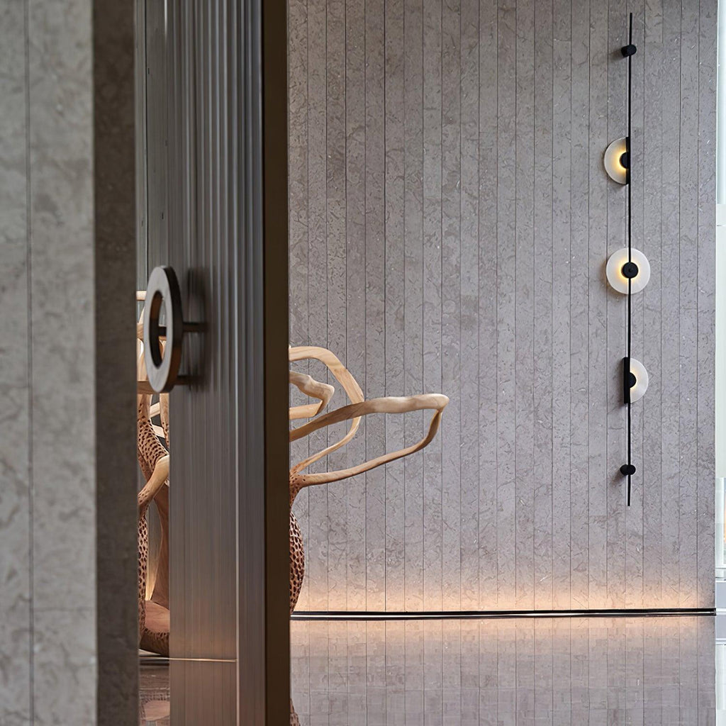 Ceres Alabaster Light Fixture Wall - Kingsley Beaumont