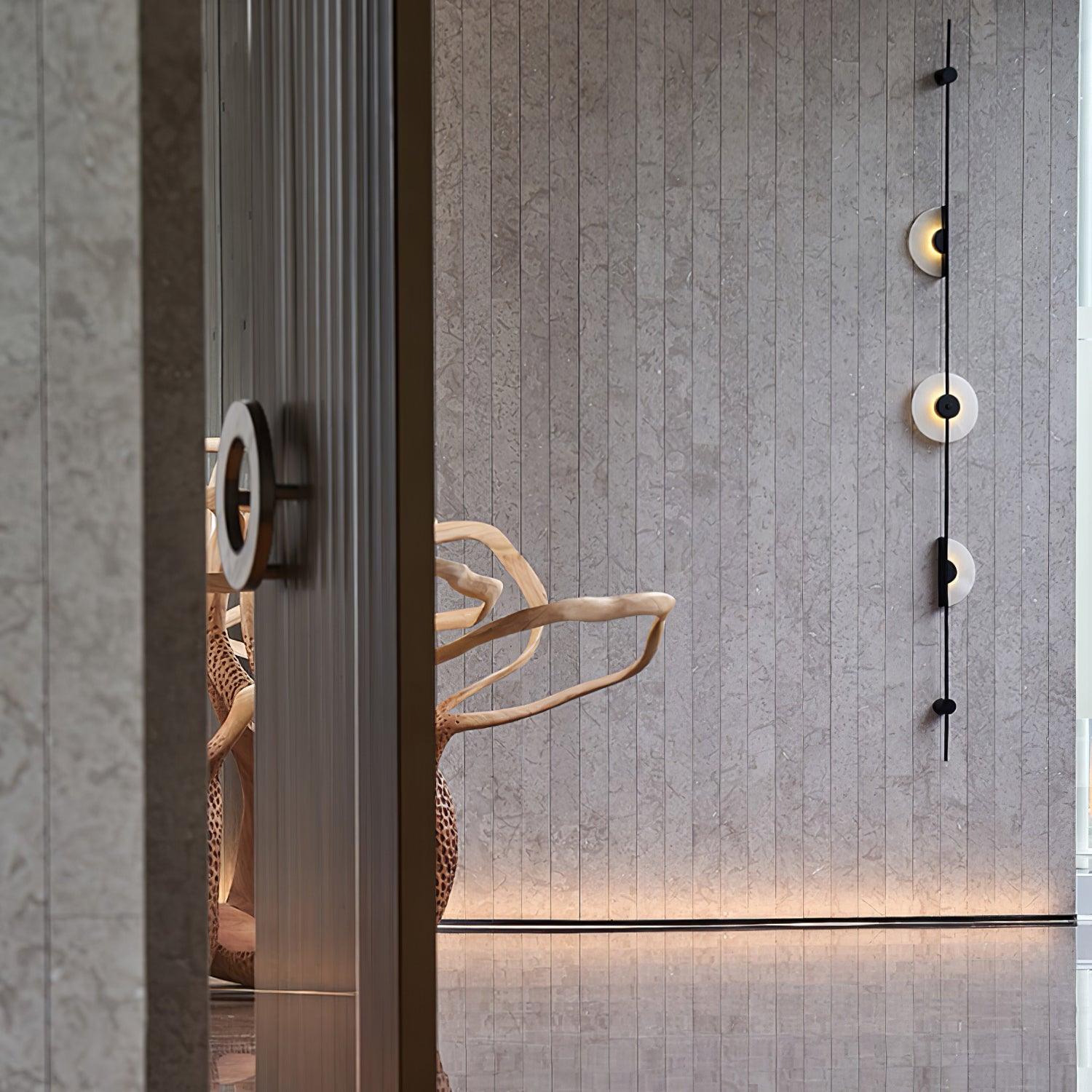 Ceres Alabaster Light Fixture Wall - Kingsley Beaumont