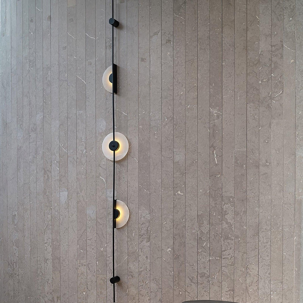 Ceres Alabaster Light Fixture Wall - Kingsley Beaumont