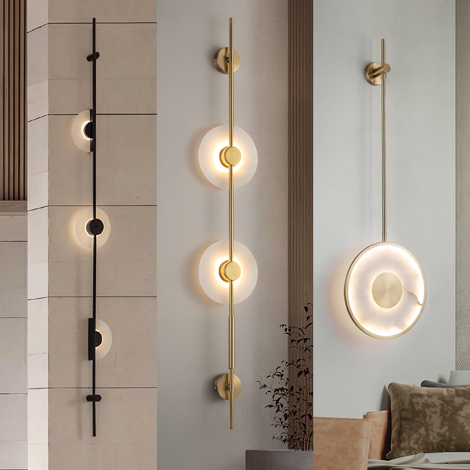 Ceres Alabaster Light Fixture Wall - Kingsley Beaumont