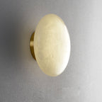 Vanorara Minimalist Alabaster Flush Mount Light