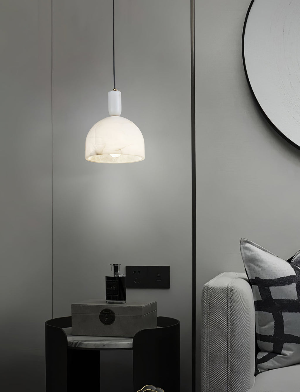 Culiror Minimalist Alabaster Pendant Light